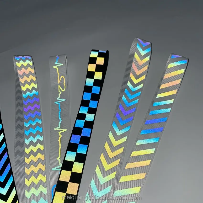 Top Quality Hi-Vis Custom Segmented Reflective HTV Iron Heat Press on Heat Transfer Reflective Vinyl Film for Clothing