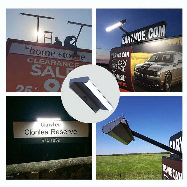 Заводская цена 5 Вт 10 Вт 20 Вт Солнечный светодиодный настенный светильник для рекламных щитов CE ROHS FCC наружный светодиодный светильник