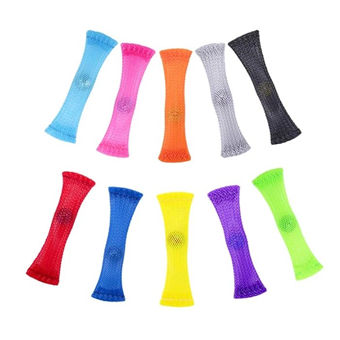 9 Colors Nylon Marble and Mesh Autism Stress Relieve Soothing Sensory Tools Mesh And Marble Fidget Toys For kids
