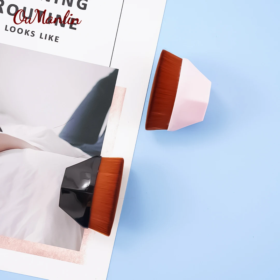 OumanLin, новинка, Лидер продаж, портативная Кисть для макияжа кремом, Алмазный 55 кистей для основы под макияж с коробкой для хранения (черный + розовый)
