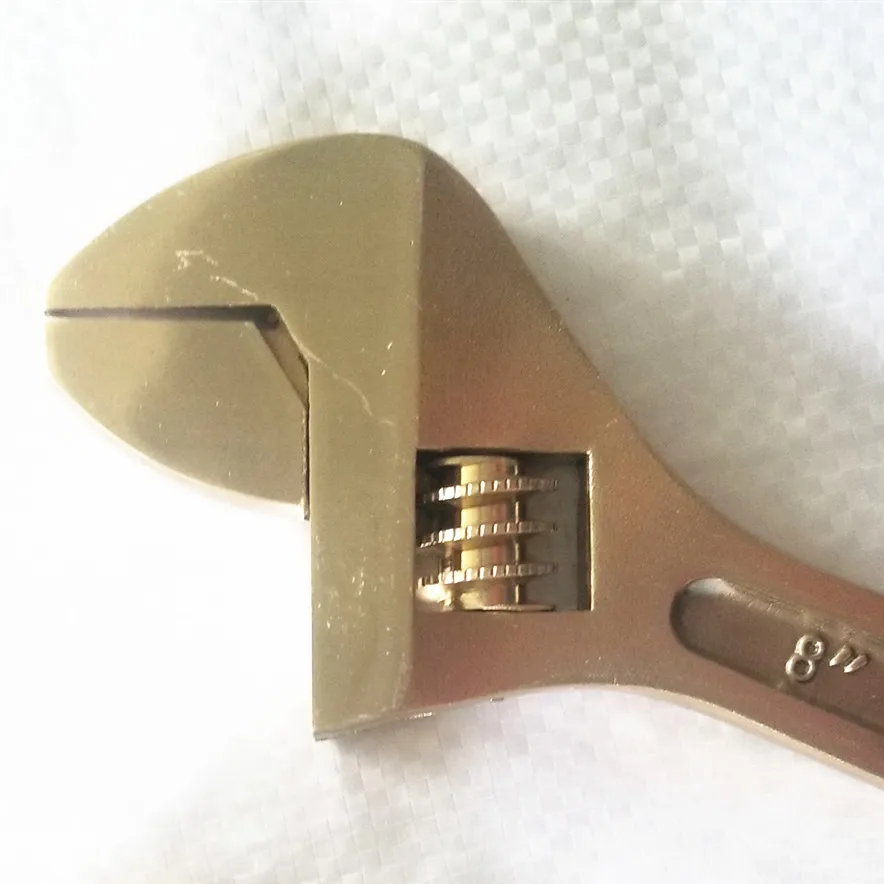 AlCu не Искрящиеся инструменты алюминиевый бронзовый сплав регулируемый гаечный ключ AlBr гаечный ключ 8 дюймов