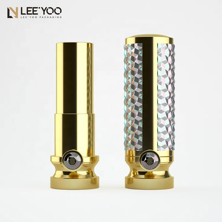 PA-2137 Bling Стиль Круглый пустой тюбик губной помады с бриллиантом