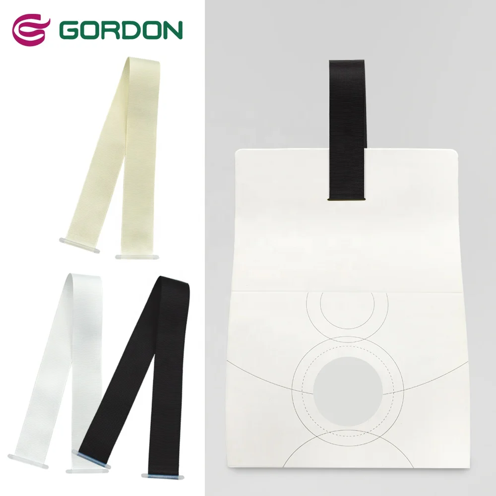 Gordon Ribbons Custom Grosgrain Ribbon With Plastic Buckle For Packaging Bags Wholesale Gift Bag Handle Polyester Ribbon