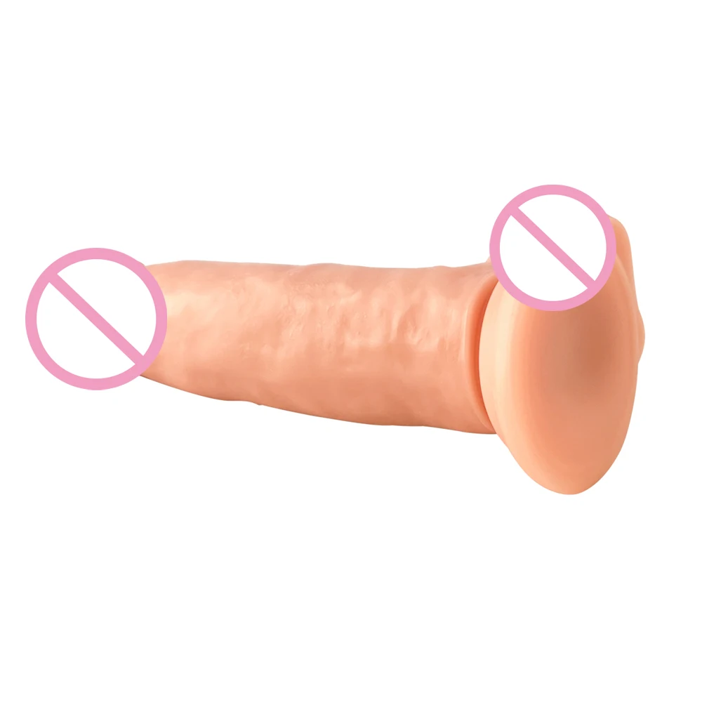 2023 American Hot-selling PVC Huge Realistic Dildo With Powerful Sucker Real Glans and Raised Testicle Vaginal G-spot Anal Dildo