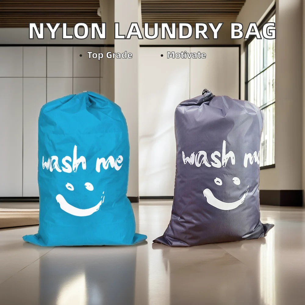 Wholesale Nylon Drawstring Hospital Laundry Bag Washable Laundry Bags & Baskets