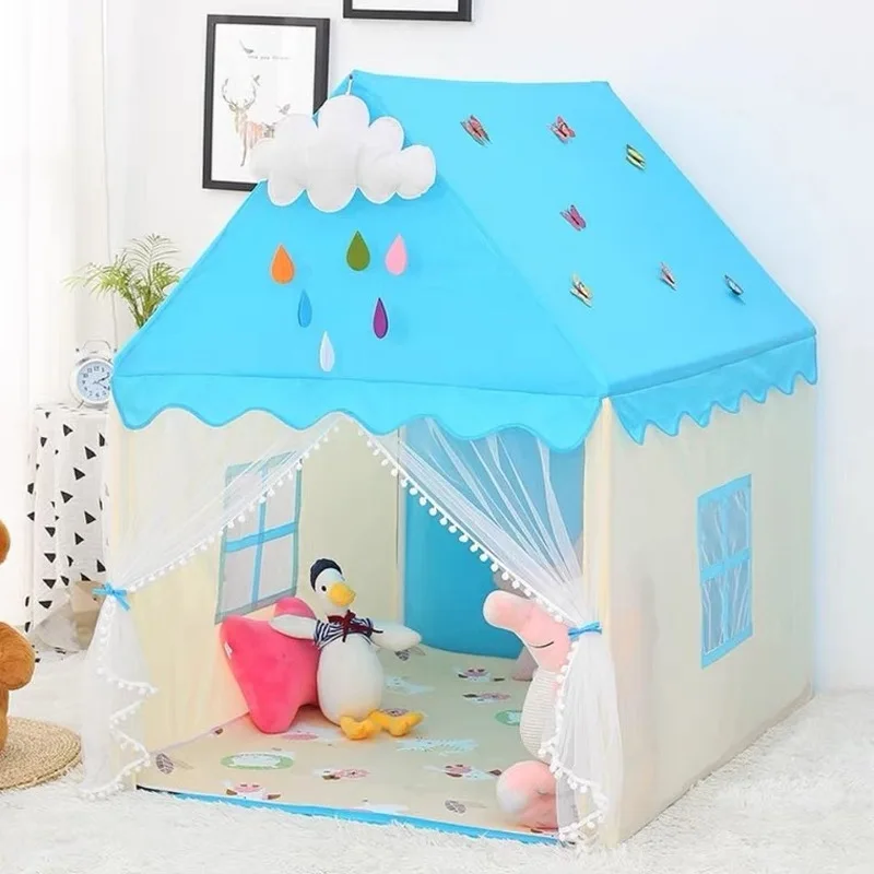 Kids Baby Princess Game Children Birthday Flowers Teepee House Outdoor Castle Playing Indoor Playhouse child tent