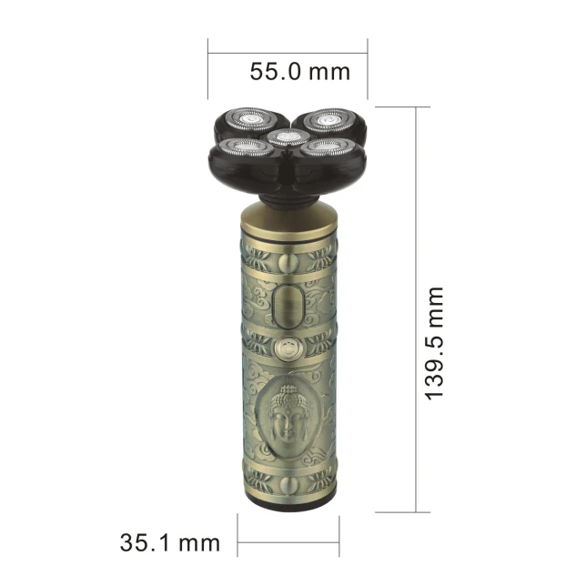 Профессиональная беспроводная перезаряжаемая электробритва для бороды с 5 головками Мужская бритва с плавающими лезвиями электробритва
