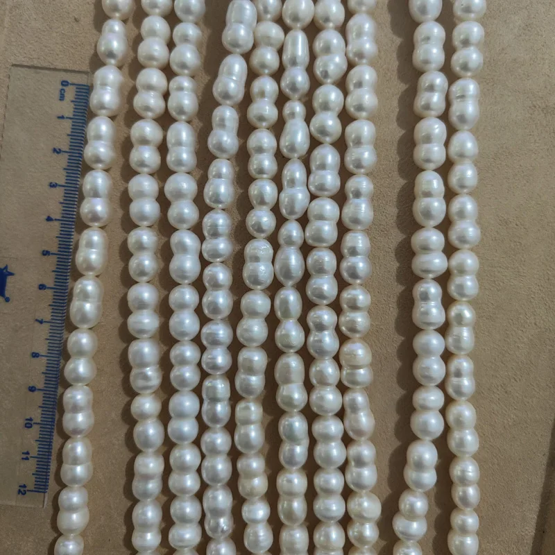 good quality baroque freshwater natural pearls 8-9mm Calabash bead pearl strand for jewelry Making loose beads wholesale