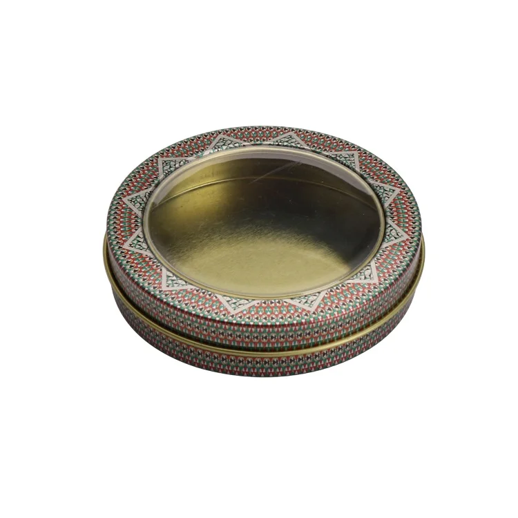 
Custom Printing Spice Round Metal Saffron Tin Box Packaging 