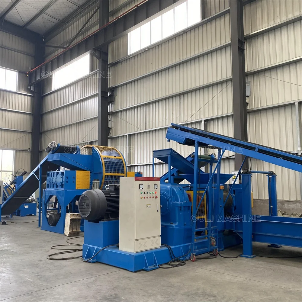 XKP-810 Rubber Granulate Cracker Processing Machinery, 3 Tons Capacity Waste Tire Recycling Rubber Powder Production Line