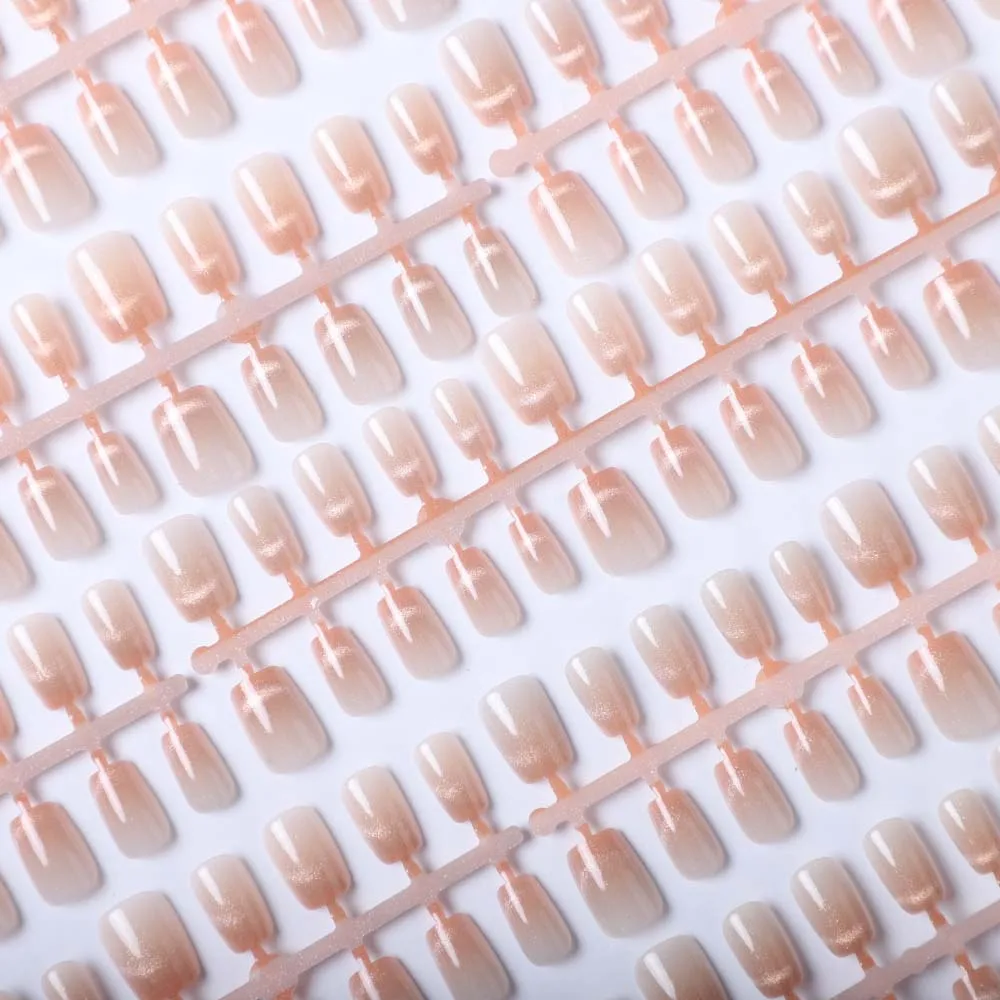 Popular 32PCS False Nails European And American Ballet Cat Eye Full Coverage Artificial Fingernail Long Short Press On Nails