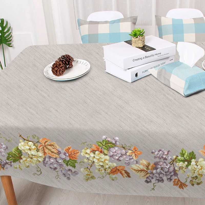 Набор для вышивки «сделай сам», DMC Набор для вышивки крестиком, скатерть для виноградника, квадратная, Прямая продажа с фабрики