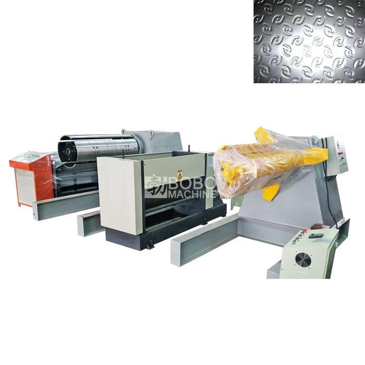 Aluminum Foil And Sheets Metal Embossing Machine For Refrigeration And Frezzer