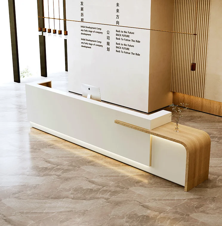 Reception Desk Counter Office Commercial Lobby Marble Clinic Reception Desk Counter