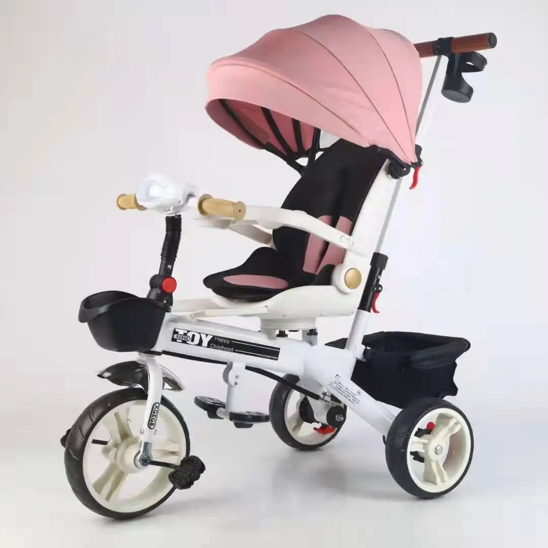 Hot-selling Folding Baby Bicycle 3 Wheels Little Car Children Kids Tricycle Child 3 Wheel