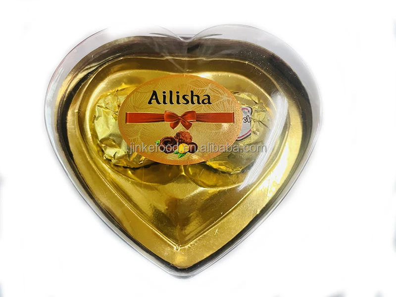 4 шт. форма сердца шоколад
