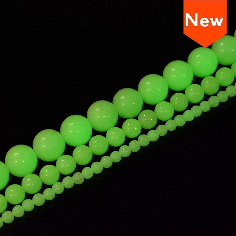 YIZE NEW ARRIVE best selling glass glow in the dark beads for Pendant Jewelry Making