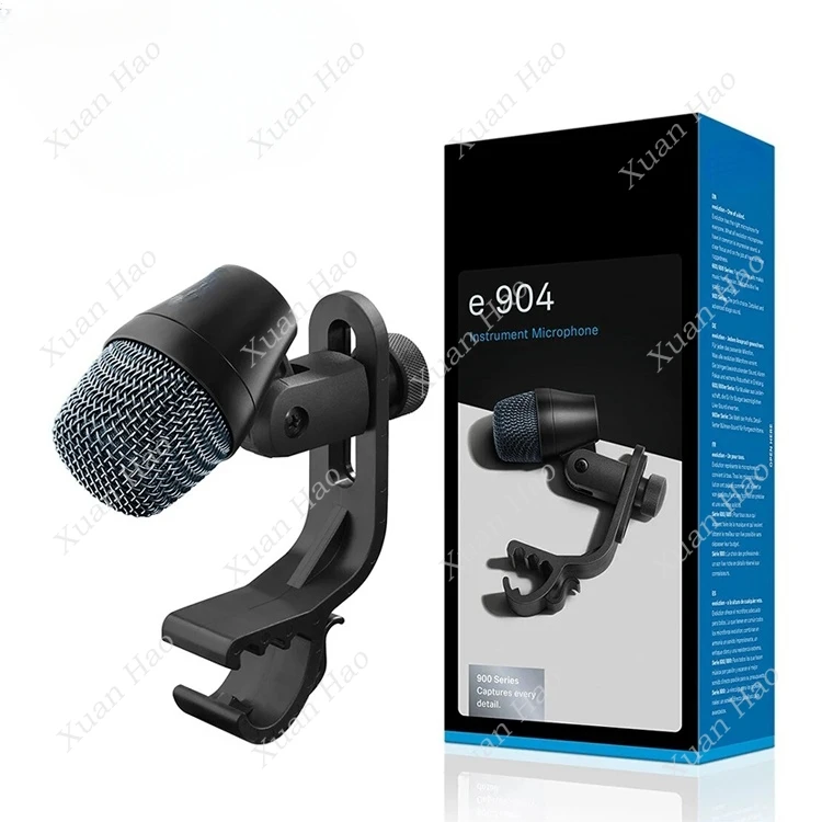 E904 Instrument Drum Microphone E904 E 904 Tom Snare Dynamic Cardioid Mic for Drums and Percussion
