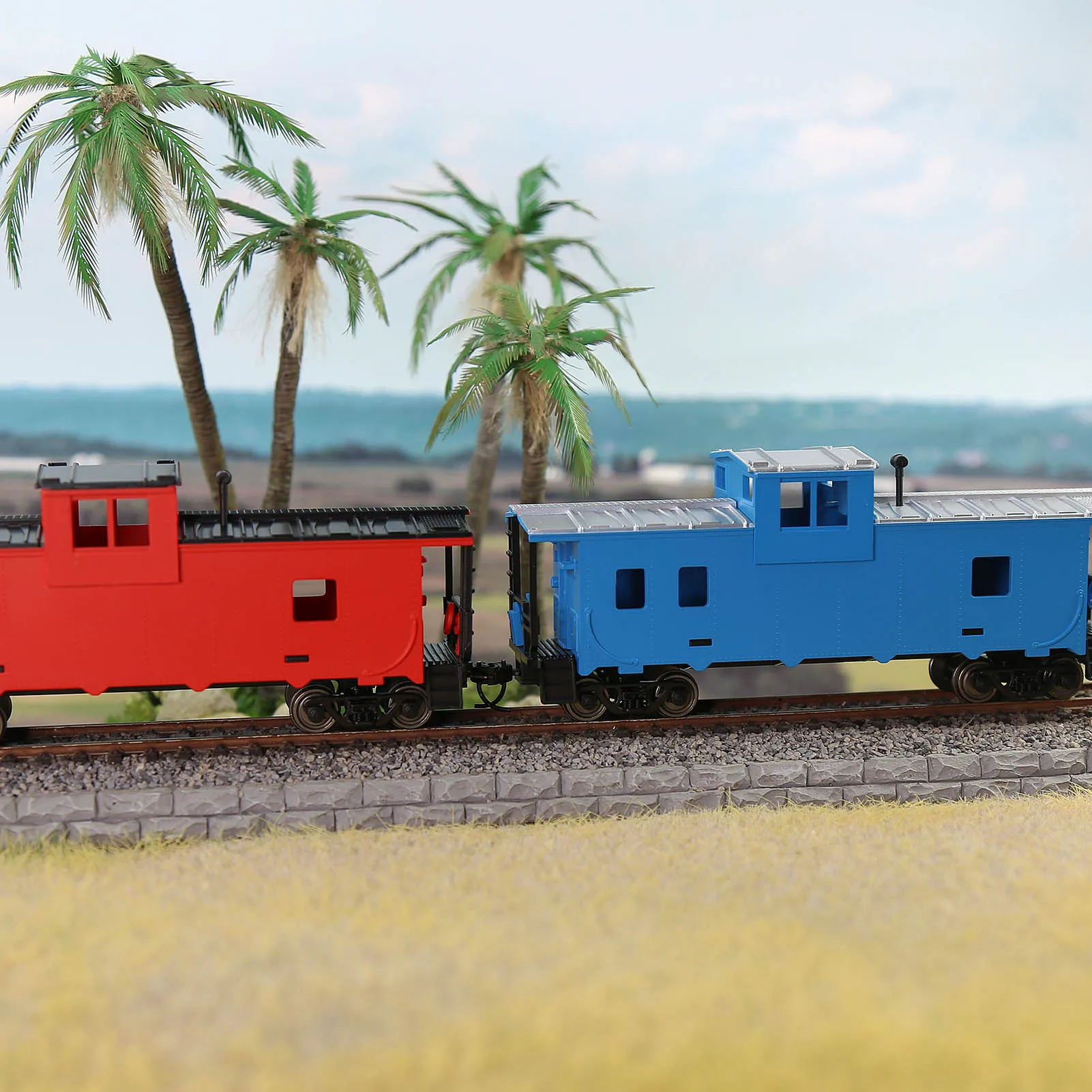 C8763 1 шт. HO Scale 1:87 хорошо раскрашенные небуквенные 36-дюймовые вагоны с широким обзором