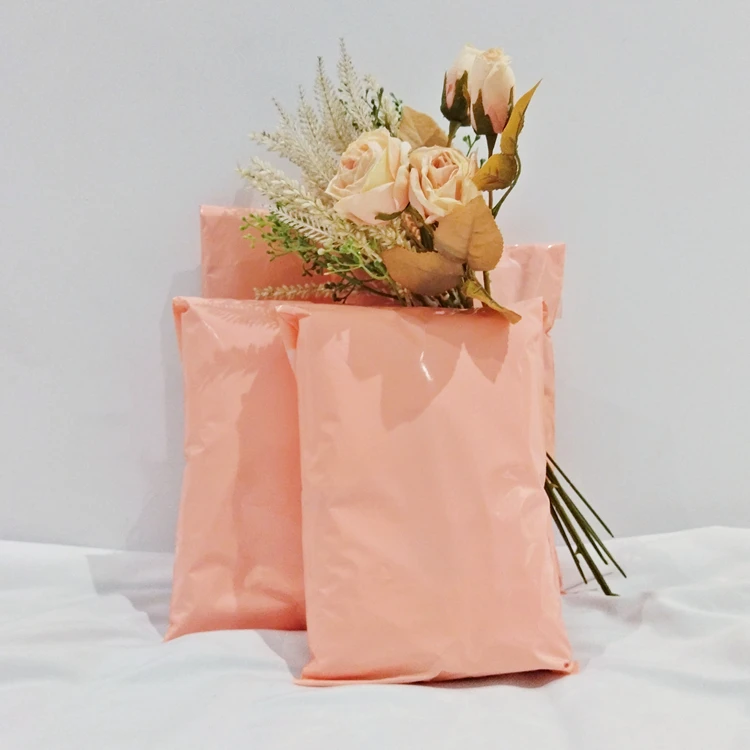 New color stock peach pink envelopes packaging bags express shipping mailing bags