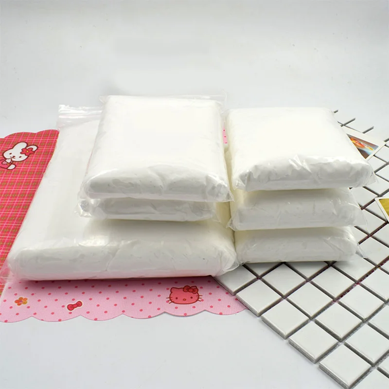 Bulk Oven Bake White Polymer Clay Super Soft  Air Dry Mud Moulding White Clay For Butter Slime