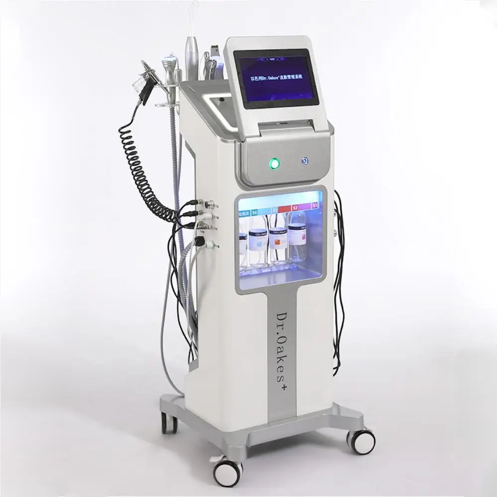 10In1 Oxygen Jet Gun Facial Machine hydro dermabrasion hydro rf aqua skin scrubber facial machine Jet Peel Oxygen Beauty Machine