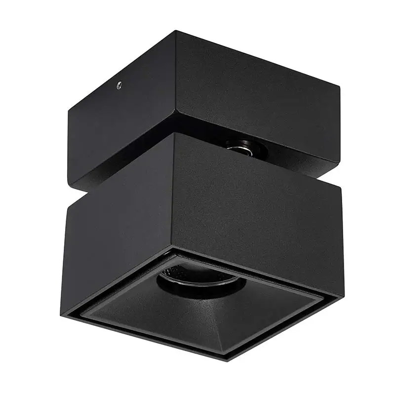 LED downlight surface mounted folding spotlight 10W commercial spotlight white square downlight