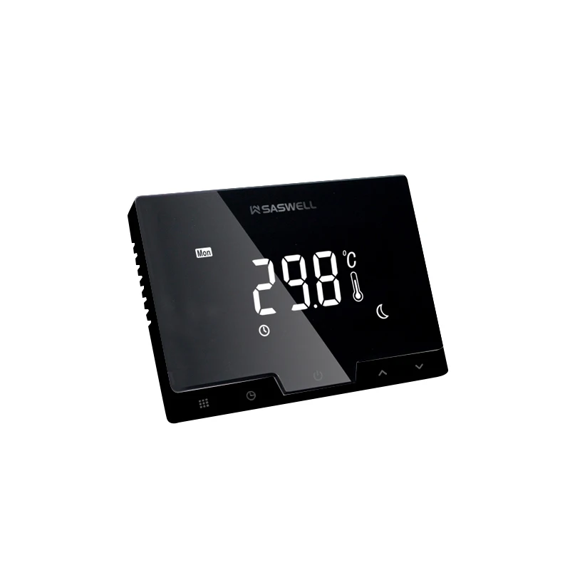 SASWELL T19 Home Wi-Fi Smart Black Color Programmable Thermostat, Alexa Enabled