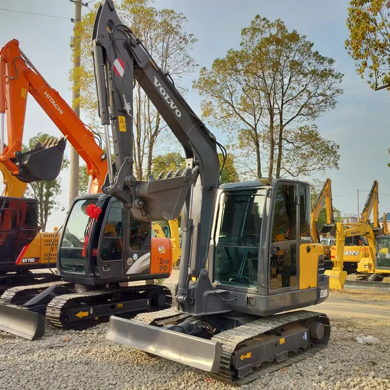 Volvo Brand Earthmoving Equipment Second hand Original Small Digger volvo EC60BLC used excavators Volvo ec60 6T excavator