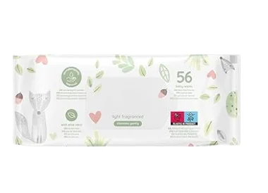 99.9% Organic Pure Water Wipes Fragrance Free Bulk Baby Wipes with Aloe Infused