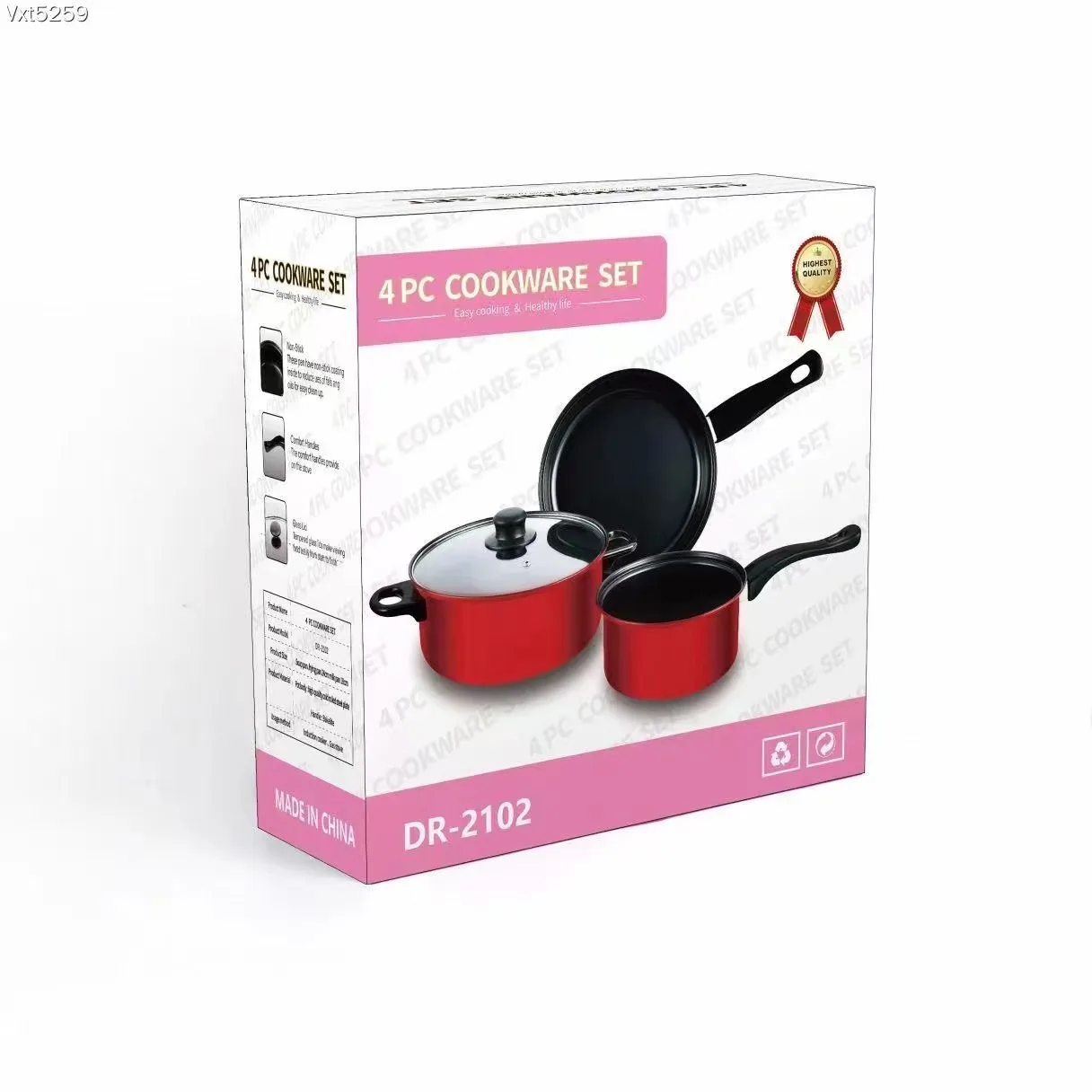 Home Kitchen Metal Iron Utensils Kitchen Cookware Set 3pieces Cookware Sets Pot Set Casserole Deep Fry Pan
