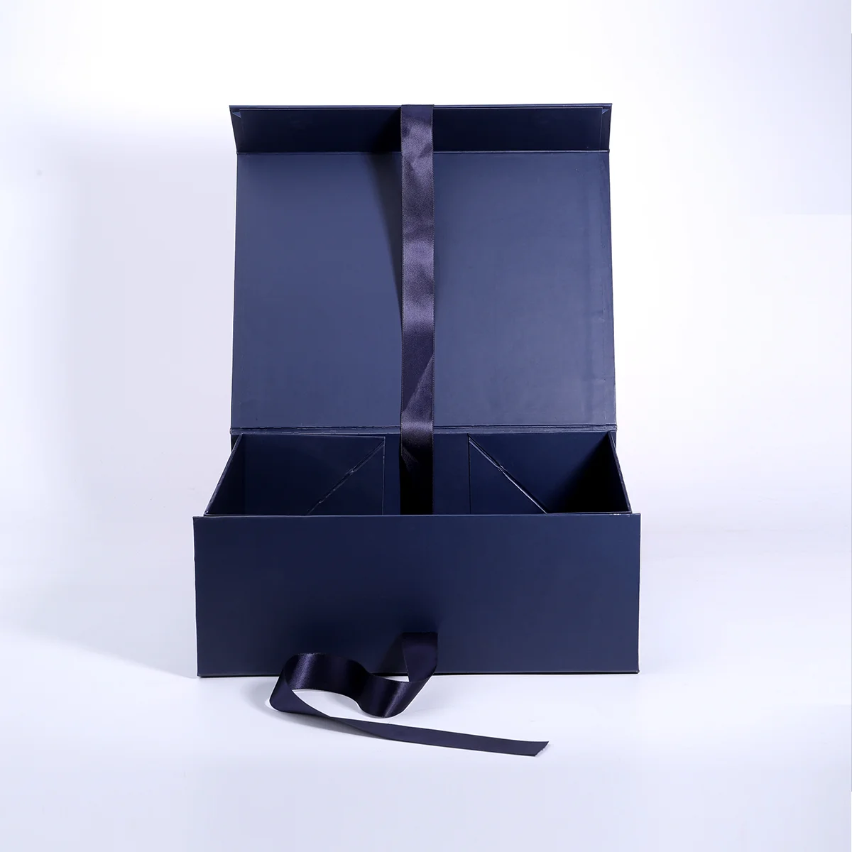 Aliotop Foldable Magnetic Paper Package Gift Box With Ribbon Custom Logo Magnet Foldable Box carton  Packaging