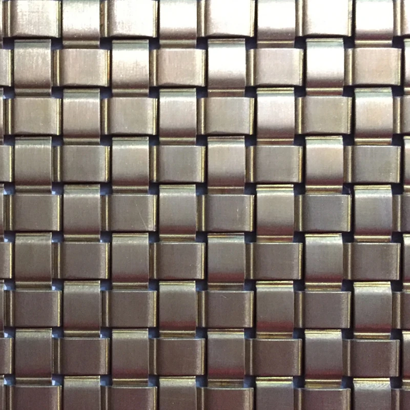 Stainless Steel Metal Mesh Cladding Antique Brass Plated for elevator door&wallpaper cage