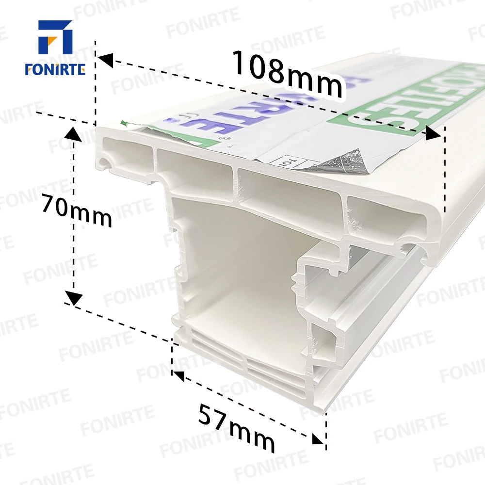 China faceory Europe Russia OEM hot sale blue white 70mm series sliding window plastic profile Windows and doors upvc profile