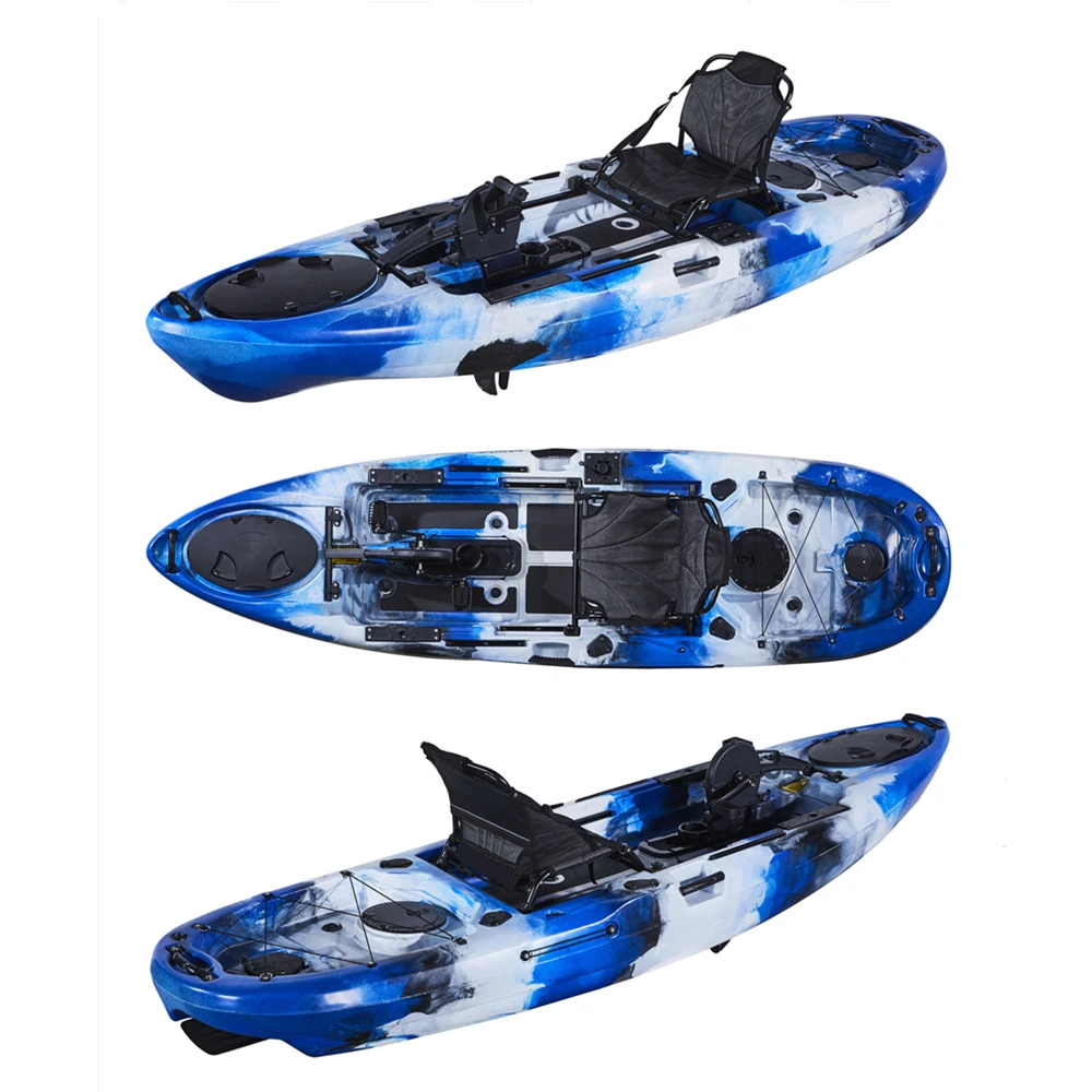 
Chinese First PDL Supplier Wholesale 10ft 1 Person Plastic Kayak Fishing Boat 