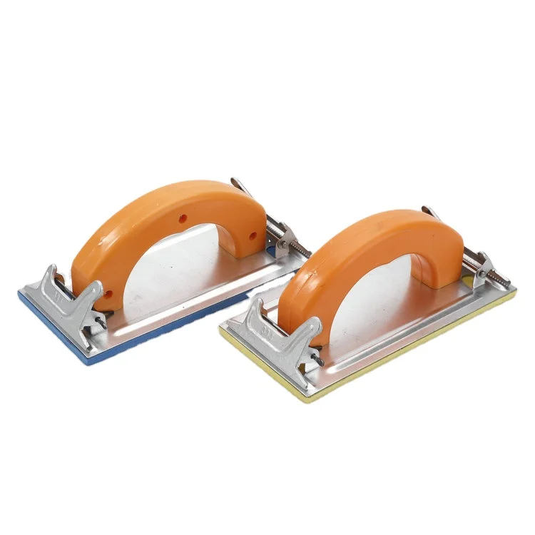 
High Quality Sanding Tools Metal Hand Grip Wet and Dry Sandpaper Holder Hand Sander 