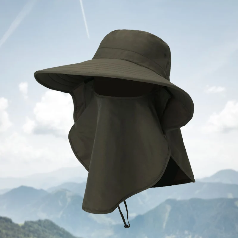 Оптовая продажа, маска для лица, накидка на шею, Спортивная, для путешествий, восхождений, гор, охоты, уличная шляпа от солнца, рыбака