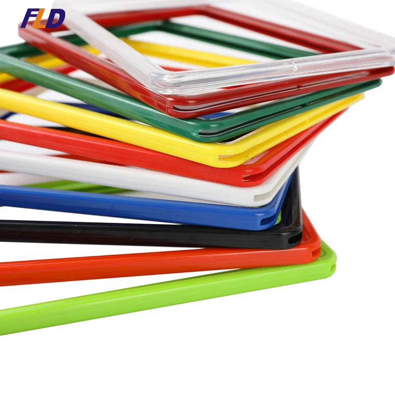 Supermarket Colourful Plastic Poster Frame Plastic Poster Board Frames