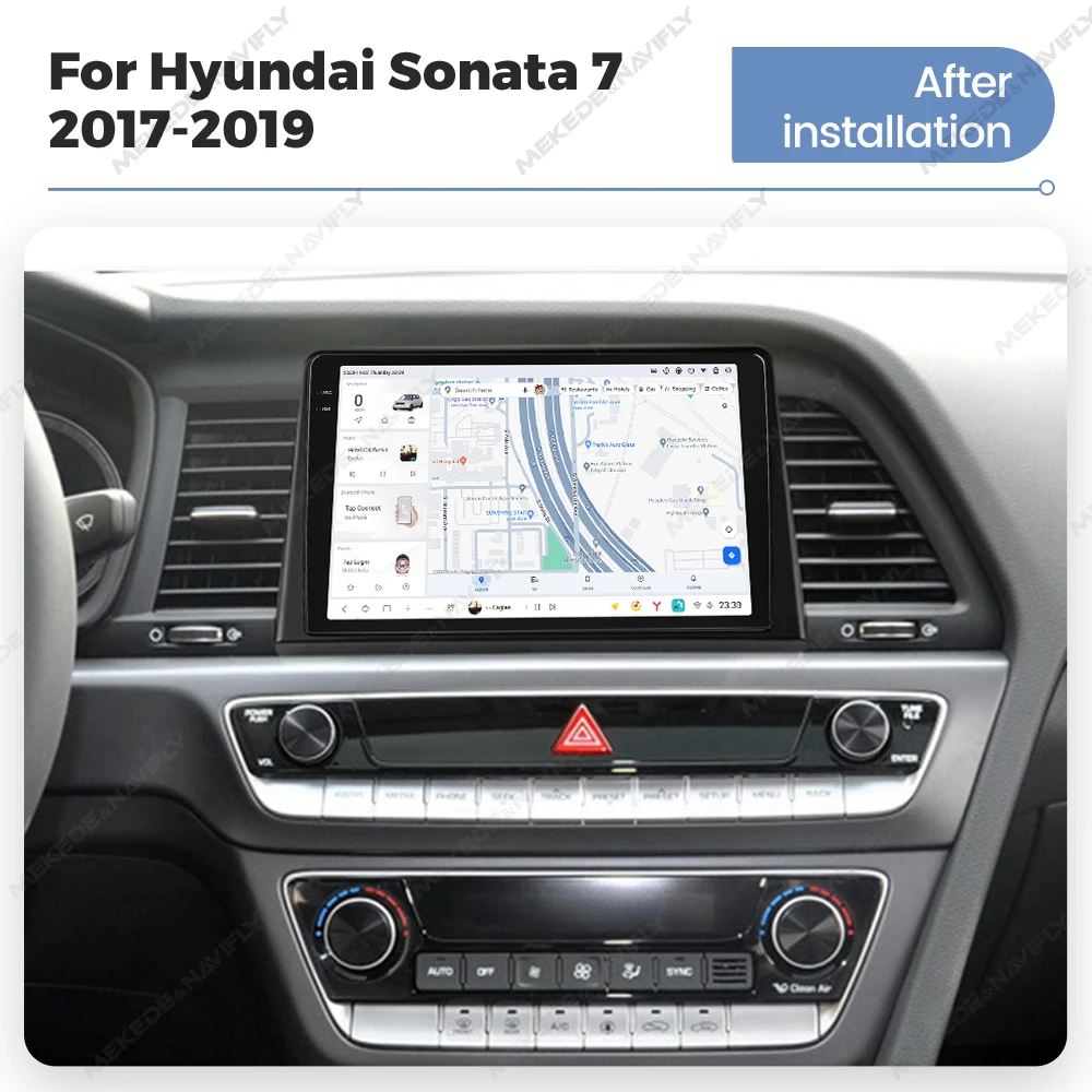 MEKEDE car-play auto 12+512GB car radio player navigation 360 camera For Hyundai Sonata 7 2017-2019