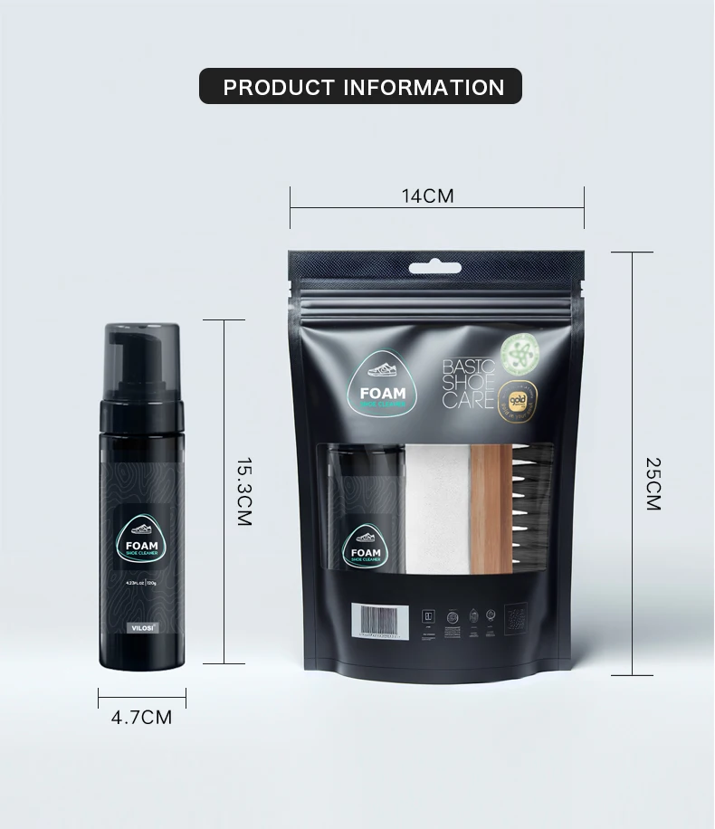 OEM custom White Shoes cleaner kit Sports Sneaker Cleaner For Traveling shoes cleaning kit foam cleaner