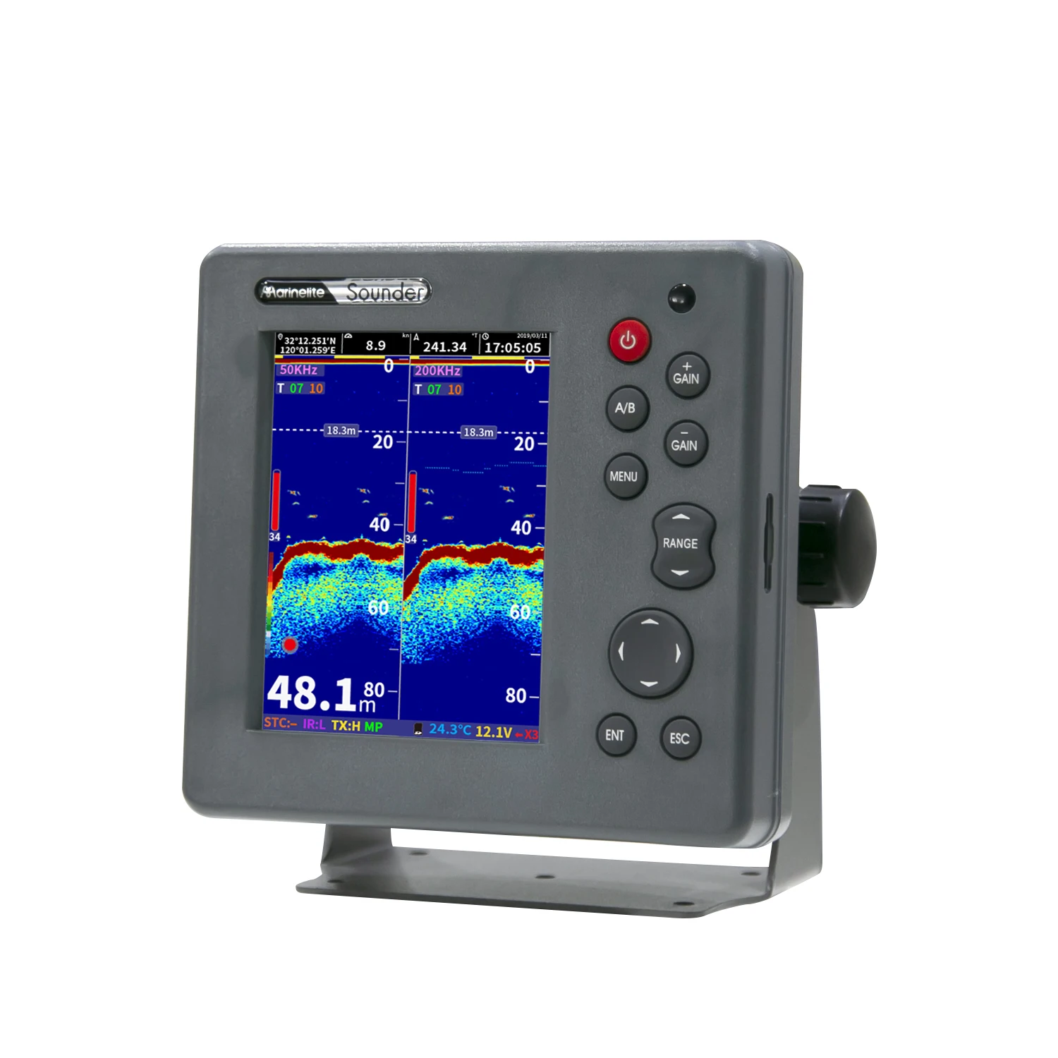 Fishing boat equipment 600w 6 inch fish finder 2024