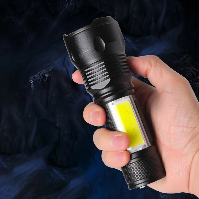 Handheld Flashlights High Lumen Zoomable Water Resistant Light Camping flashlights & torches Accessories Mini Torch Lamps