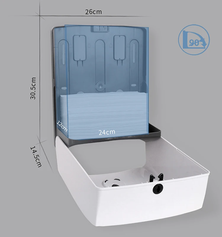 Chuangdian N V Z C Fold hand paper towel dispenser bathroom wall mount toilet tissue dispenser restroom CD-8228