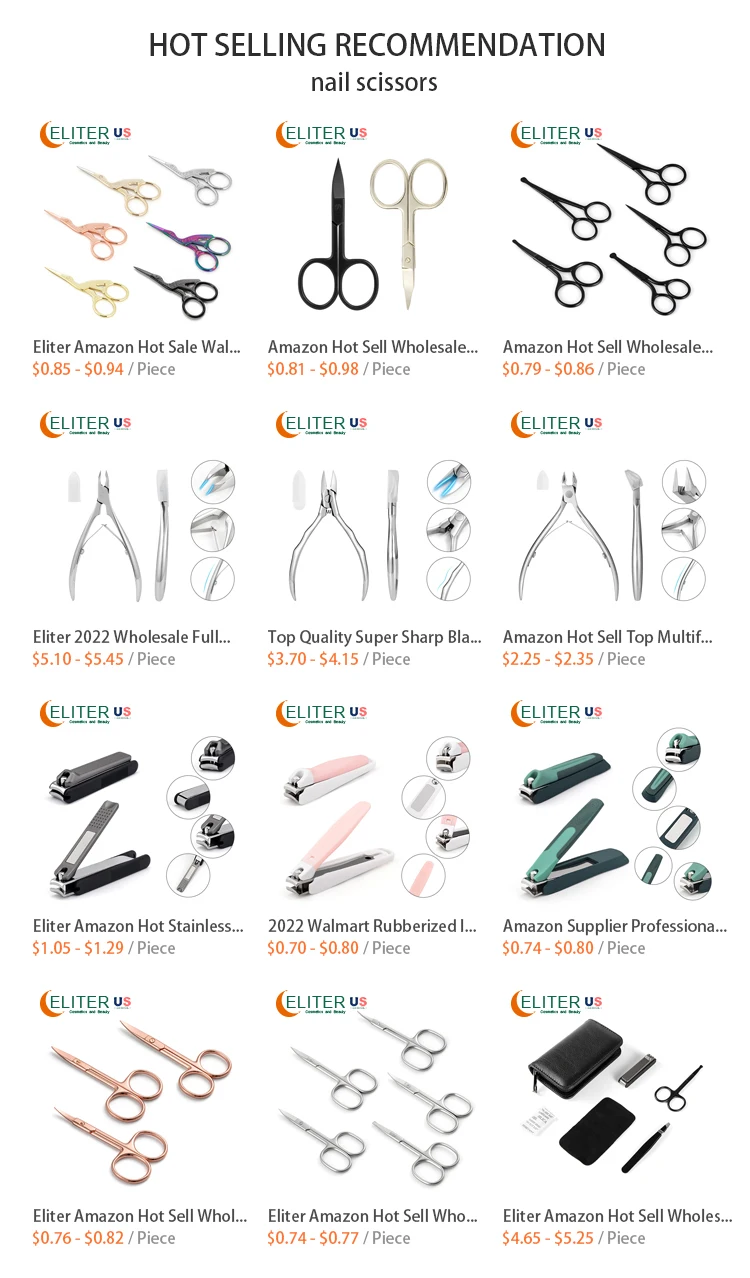 Eliter Hot Sell In Stock Stainless Steel Medical Nail Scissors Nail Scissors Russian Scissors Russian Cuticle