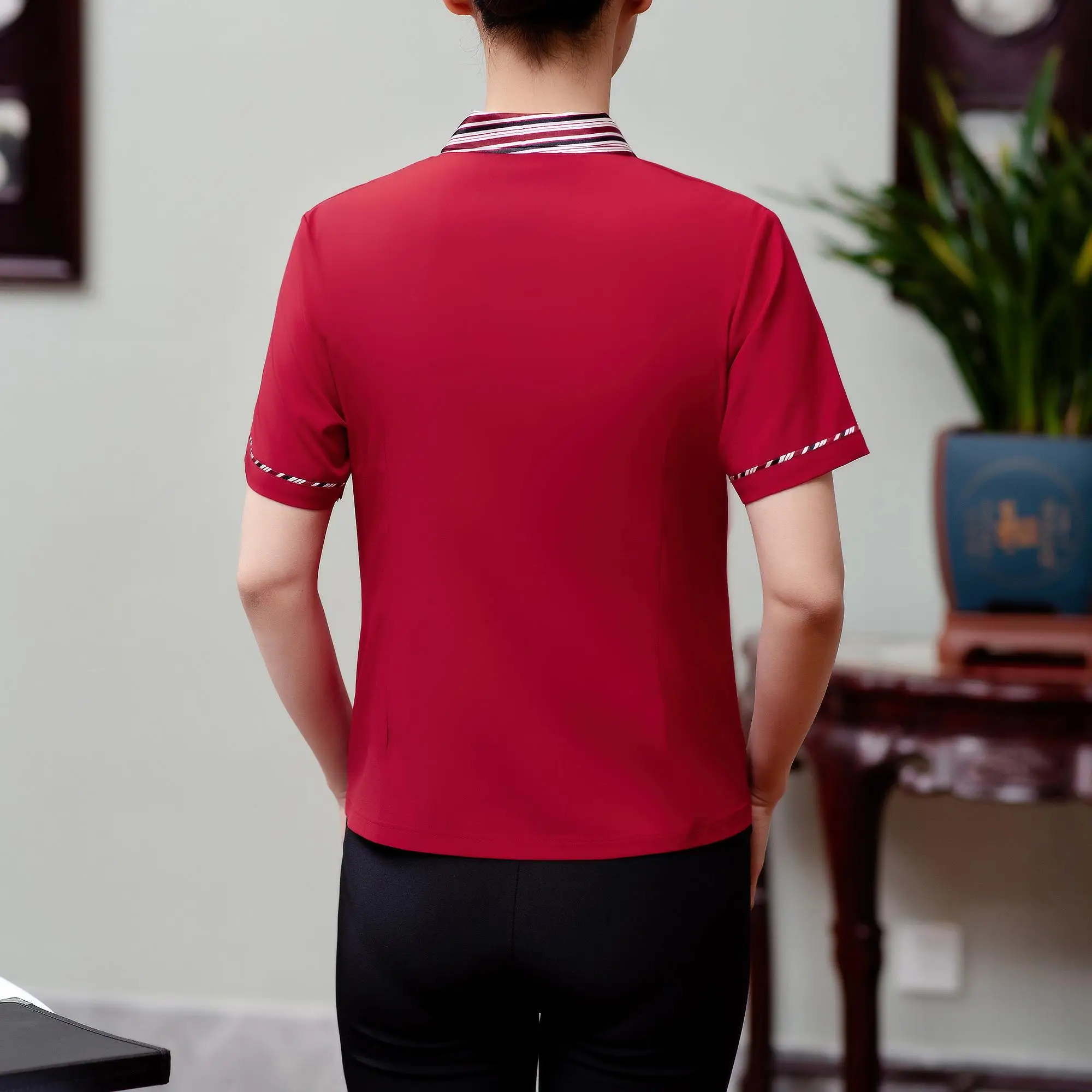 classic bar waiter and waitress work clothes oem restaurant uniform designs formal restaurant asian cotton waiter uniform