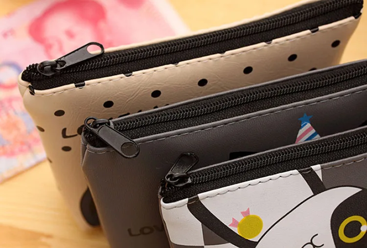 Fashion Hot Selling Small Girls Short Purse Cartoon Mini Coin Purse