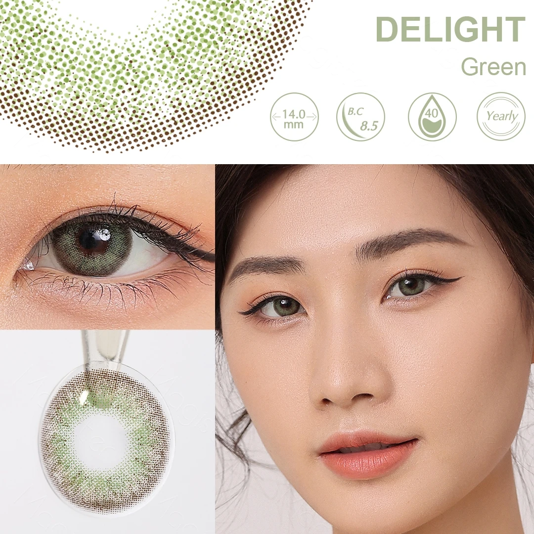 Magister Delight Contact Lenses Logo Clear Contact Lenses Custom Logo Natural Eye Color Contact Lens