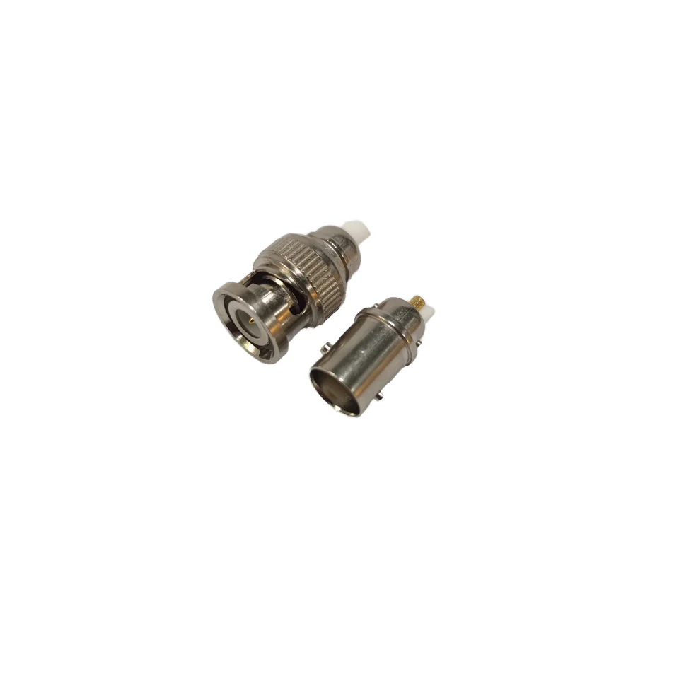 180 degrees male female BNC pure copper connector plug 50 ohm 75 ohm rf coaxial connector accessories for communication use