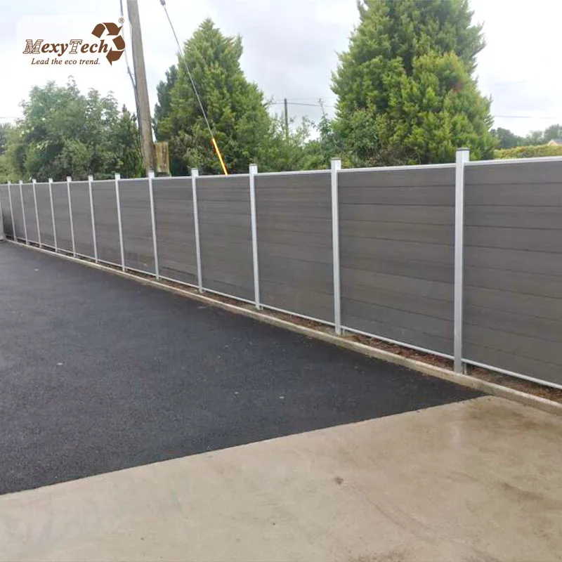 Mexytech plastic leaf fence fence mesh easily assembled security s aluminium metal slat aluminum boundary wall fence