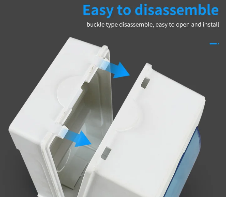 BAILI A series 2way  L2 Surface Mounting Full Plastic Control Panel MCB Enclosure box Distribution Box